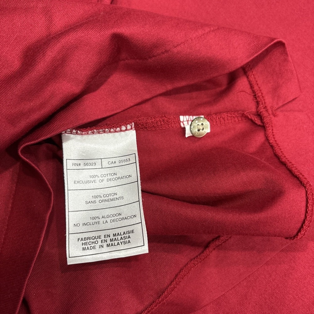 Vintage 90s Nike Golf Polo Shirt Mens Size Large Red Short Sleeve Pullover * - Picture 11 of 11